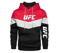 WERUN Pull Homme U.F.C, Sweat à Capuche à Manches Longues avec Serrage, Vêtements Chaud Confortable pour Cosplay-Red||XXL