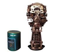 WERUN Puzzle 3D en Métal, DIY Crâne Mécanique Maquette Assembler des Jouets, 3D Métal Modèle Kits Puzzles, Jouet de Construction pour Enfants et Adultes