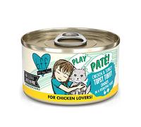 Weruva B.F.F. Play - Best Feline Friend Paté, Aw Yeah! Poulet et dinde, Topsy Turvy au poulet et à la dinde, boîte de 80 ml (12 pièces)