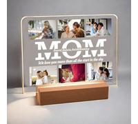 WERWAES Veilleuse de Cadre Photo Personnalisé Cadeau Homme Femme Original Decoration Chambre