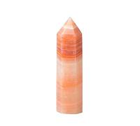 WERWER Natural Crystal Point Rouge Jade Obélisk Quartz Tower Ornement pour la décoration de la Maison Reiki Pierre Pyramid Crafts (Color : Red Afghan Jade, Size : 60 70mm)