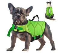 Werwing Gilet de sauvetage léger pour chien - Gilet de natation réfléchissant réglable avec poignée de sauvetage pour chiens de petite et moyenne taille | Équipement de sécurité à haute flottabilité