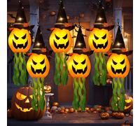 Werwing Guirlande lumineuse LED en forme de citrouille pour Halloween, décoration intérieure ou extérieure