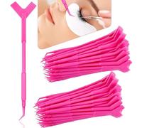 Werwing Lot de 100 outils de levage de cils en forme de Y - Peigne professionnel pour extensions, permanentes et coiffage | Plastique ABS durable