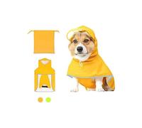 Werwing Manteau de pluie imperméable pour chien avec protection intégrale du ventre | Veste à capuche réfléchissante pour chiens de petite et moyenne taille | Poncho léger et sac de rangement inclus