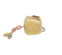 Werwing Mini porte-monnaie pour AirPods et bijoux, portefeuille multifonction en polyester avec crochets porte-clés amovibles - Organiseur compact pour pièces de monnaie, essentiels, 5 couleurs vives,