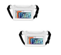 Werwing Sac de taille flottant imperméable de 992,2 g pour natation, plage, kayak et bateau - Blanc, Lot de 2, Taille unique, Moderne