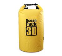 Werwing Sac étanche étanche en PVC 500D avec sangles réglables pour randonnée, camping, paddleboard-30L, jaune, Taille unique, Moderne