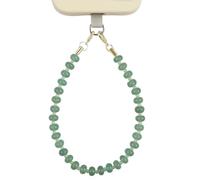 weryerker Breloque en pierre précieuse naturelle pour téléphone, cordon de téléphone portable, fait à la main, 11.8 in, Pierre, Amazonite