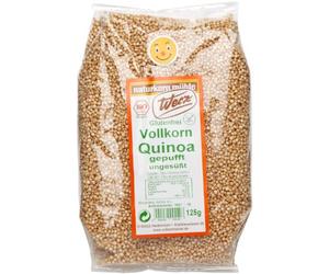 werz plein Grain de Quinoa gepufft ungesüßt, sans gluten, Lot de 2 (2 x 125 g Sachets) - Bio