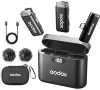 Wes2 Kit2 Microphone Cravate Sans Fil Pour Type C, Certifié Mfi, Microphone À Revers Antibruit Plug And Play Avec Transmission De 200 M, Étui De Charge, Compatible Avec Type-C, Iphone 15 (Wes2