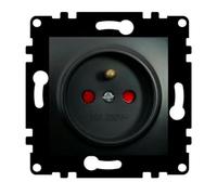 WESA PJ-13-B Prise Schuko murale française Standard UE 16 A 250 V, installation facile avec choix de différents designs, sans cadre,