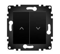 WESA PJ-27-B Poussoir double mural pour volets roulants automatiques standard, installation facile avec choix de différents designs, sans cadre,