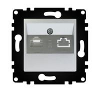 WESA PJ-37-G Prise murale standard pour téléphone, installation facile avec choix de différents designs, sans cadre,