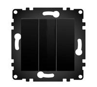 WESA - Triple Interrupteur Mural Simple Standard, Installation Facile avec Option à Différentes Modèles, N'inclut pas le Cadre, PJ-17-B