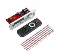 Wesafrae 1 Ensemble Bluetooth MP3 WAV Decoder Board Kit 80W Amplificateur Mains Audio de Voiture Microphone USB TF FM Radio Lecteur MP3 Haut-Parleur DC 12V