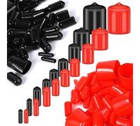 Wesafrae 200 PCS Embouts en Caoutchouc Bouchon à Vis Flexible Filetage Boulon Protecteur Caps