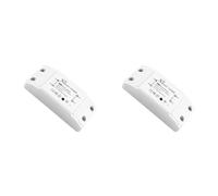 Wesafrae 2X Commutateur Intelligent Tuya Smart Home Commutateur Wifi Téléphone Portable Télécommande Sans Synchronisation Mini Commutateur Module de Relais Sans