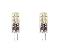Wesafrae 2X G4 Ampoule LED 1.5W 24 SMD 3014 Blanc Chaud 12V CC