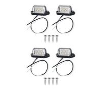 Wesafrae 2X Lampe de Plaque D'Immatriculation Lampe de Plaque D'Immatriculation LED Universel 12V 24V pour Voiture Camion VéHicule Remorque Ute Camionnette Caravane Camion Bateau