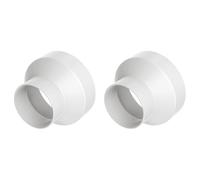 Wesafrae 2X Réducteur Conduit 6 à 4 Pouces, Adaptateur Conduit, Réducteur en PVC 6 à 4 Pouces, Agrandisseur/Réducteur Conduit pour Système Ventilation Culture