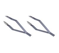 Wesafrae 2X Type de Pinces Une épiler de Barre de Ressort de Montre de L'Acier Inoxydable 7825 V pour la Réparation de Montre