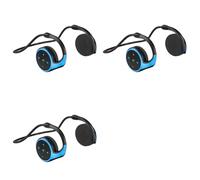Wesafrae 3X A23 Casque Bluetooth Enroulé Autour de la Tête - Mini Casque sans pour Sport, Autonomie de 12 Heures, Bleu