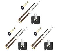 Wesafrae 3X Mécanisme de Mouvement D'Horloge à Couple élevé Grande Horloge à Quartz Murale Longues Mains Noyer Bois Bricolage Pièces de Réparation Remplacement 23mm