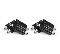 Wesafrae 4X Multiplexeur Vidéo AHD TVI CVI pour Caméra de Vidéosurveillance Convertisseur Vidéo Coaxial 2Ch pour Hdcvi 1080P