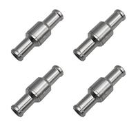 Wesafrae 4X Servomoteur de Frein de Clapet Anti-Retour 10Mm sans Retour Soupape Unidirectionnelle Soupape Anti-Retour Tuyau de Vide Soupape en Aluminium