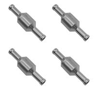 Wesafrae 4X Servomoteur de Frein de Clapet Anti-Retour 6Mm sans Retour Soupape Unidirectionnelle Soupape Anti-Retour Tuyau de Vide Soupape en Aluminium
