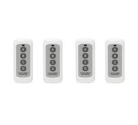 Wesafrae 4X Télécommande sans 433 MHz Télécommande Blanche à 4 Boutons EV1527 Code d'apprentissage Télécommande sans