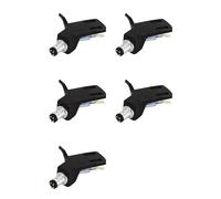 Wesafrae 5X Platine Vinyle Headshell Alliage D'Aluminium Headshell Record Platine Aiguille Remplacement Phono Stylet Cartouches Rack Noir