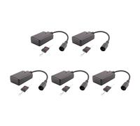 Wesafrae 5X Récepteur de Télécommande sans XLR Portable 3 Broches pour Machine à Brouillard de Fumée Récepteur de Contrôleur de Scène DJ Buée 400W 900