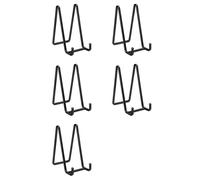 Wesafrae 5X Supports de Plaque de 6 Pouces pour Affichage de Support de Cadre en Métal, Plaque Décorative, Livre, Chevalet Photo