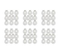 Wesafrae 60X Clips Magnétiques pour Chapeau de Golf Porte-Marqueurs de Balle pour de Golf Chapeaux Casquettes Visière Ceinture,Argent