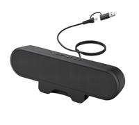 Wesafrae Barre de Haut-Parleur USB avec Design Filaire à Clip - Haut-Parleurs D'Ordinateur Minimalistes de 10W pour Bureau de PC.