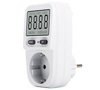 Wesafrae Compteur de Puissance Électrique, Prise de Mesure de Puissance, Wattmètre, Compteur D'Énergie LCD, Prise de Mesure de L'Énergie, Testeur Électrique, Prise de Mesure, Analyseur de Puissance, P