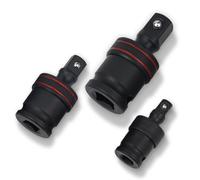 Wesafrae Douille à Cardan Pneumatique à Impact Universel 1/4" 3/8" 1/2" avec Rotation à 360° pour Adaptateur de Clé Électrique