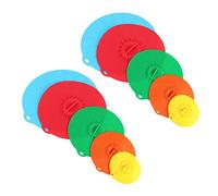 Wesafrae Ensemble de 10 Couvercle de Bol Micro-Ondes en Silicone de Cuisson Couvercle de la Casserole Couvercle-Silicone