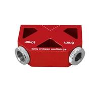 Wesafrae Guide de Perçage à Angle de 45° pour Trous à Poche, Outil de Positionnement en Aluminium pour Fixation de Trous Inclinés en Menuiserie.