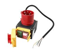 Wesafrae Interrupteur de Protection Électromagnétique Étanche KOA7 400 V, Interrupteur à 3 Phases avec Connecteur CEE, Adapté pour Fendeuse de Bois.