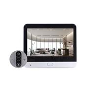 Wesafrae Judas Électronique Wi-Fi à Vision Nocturne, Écran LCD 4,3 Pouces, Détecteur de Porte Numérique 1080p