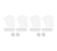 Wesafrae Kit de Feuilles de Plastique Thermorétractables de 520 Pièces Papier Film D'Art Rétractable avec Accessoire Porte-Clés pour Bricolage