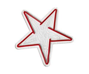 Wesafrae Lampe Murale Baphomet, Enseigne de Style Gothique, Décorations Murales Tridimensionnelles et Étoile à Cinq Branches Inversée pour