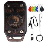 Wesafrae Lecteur de Puce Intelligente RFID Chameleon V3.0 + 6XUID Émulateur de Carte Porte-Clés ID IC 125K 13.56M Fonctionnalité de Copie de Tag NFC Lecture et Écriture