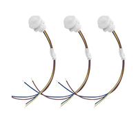 Wesafrae Lot de 3 Interrupteurs à Détecteur de Mouvement, Interrupteur de Détection Intelligent à Capteur PIR, Interrupteur D'Éclairage Intelligent à au Plafond ou au Mur