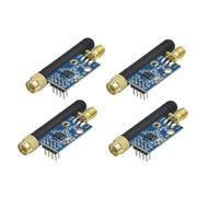 Wesafrae Lot de 4 Modules sans CC1101 avec Antenne SMA: Émetteur-Récepteur sans pour Une Fréquence de 433 MHz et Une Meilleure Réception du Signal