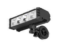 Wesafrae Lumière 4 LED Phare de Vélo Affichage Numérique Lampe de Vélo Chargement Type-C pour Sécurité Lors du Cyclisme Nocturne en Extérieur