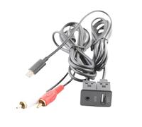 Wesafrae Machine de Navigation Android pour Voiture avec Panneau AUX Type-C+ Entrée Audio USB+AUX Interface Extension de Câble Adaptateur Panel